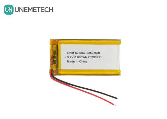 3.7V 2350mAh High Capacity Lithium Polymer Battery 673867 For Power Banks