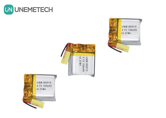 3.7V 100mAh Small Lithium Polymer Battery 362019 For Wireless Headset