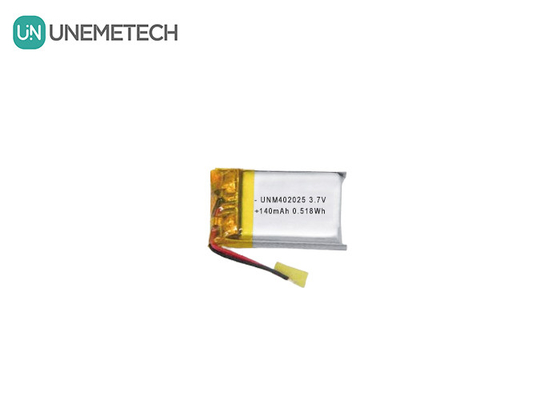 3.7V 140mAh 402025 Rechargeable Battery Lipo Battery For Compact Massagers