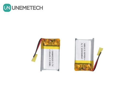 3.7V 140mAh 402025 Rechargeable Battery Lipo Battery For Compact Massagers