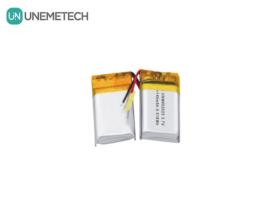 3.7V 140mAh 402025 Rechargeable Battery Lipo Battery For Compact Massagers