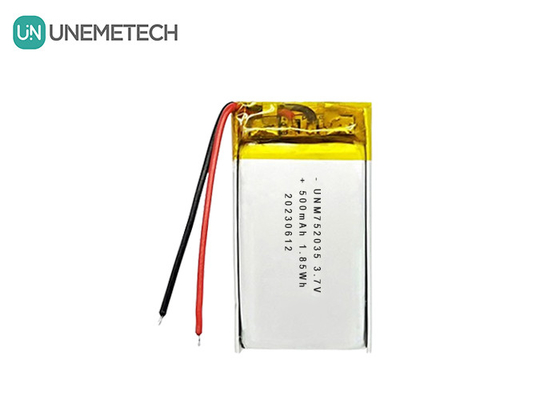 3.7V 500mAh 752035 Advanced Lithium Polymer Battery For Remote Controls