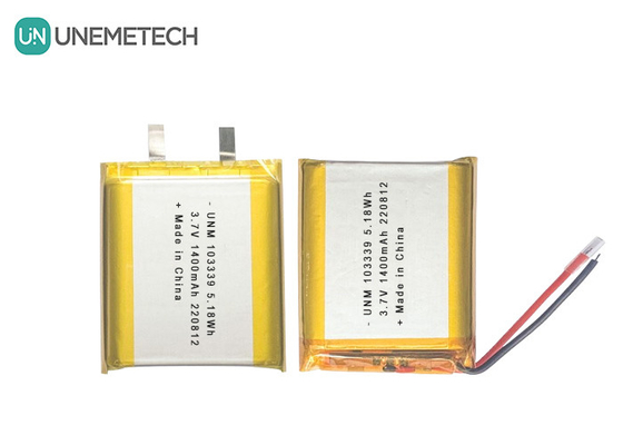 3.7V 1400mAh High-Performance Lithium-Ion Polymer Battery 103339 For Toy Cars