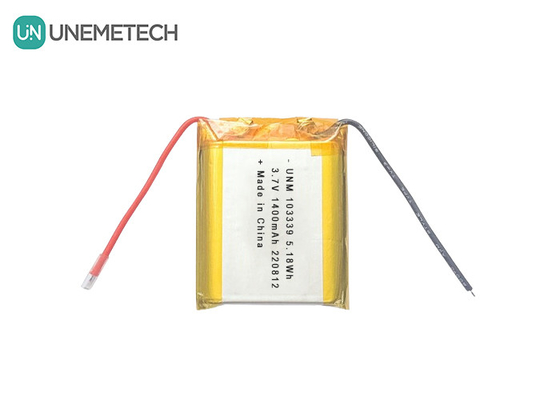 3.7V 1400mAh High-Performance Lithium-Ion Polymer Battery 103339 For Toy Cars