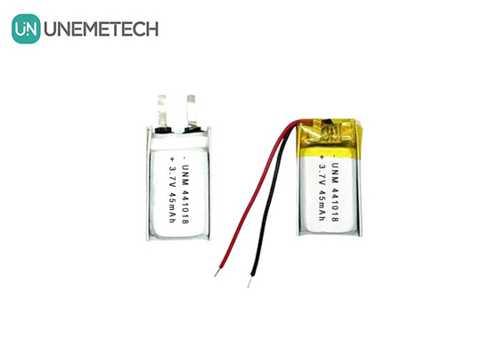 3.7V 45mAh Small Low Weight Lithium Polymer Battery 441018 for Smart Glasses