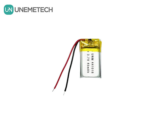 3.7V 45mAh Small Low Weight Lithium Polymer Battery 441018 for Smart Glasses
