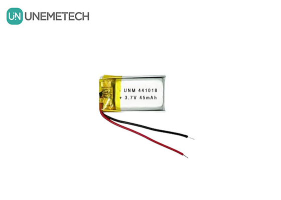3.7V 45mAh Small Low Weight Lithium Polymer Battery 441018 for Smart Glasses