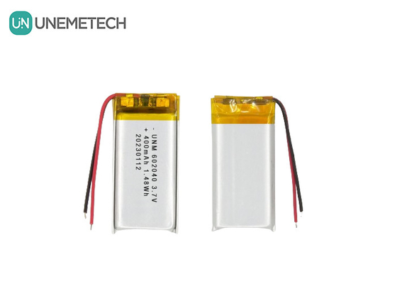 3.7V 400mAh 602040 Lithium Polymer Battery Long Lifespan For Bluetooth Headset