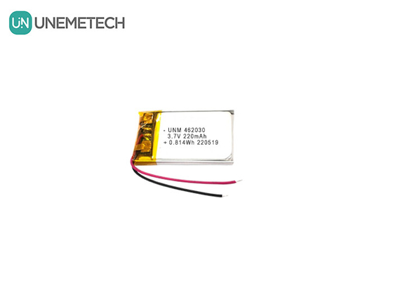 3.7V 220mAh 462030 Certificate Rechargeable Lithium Polymer Battery For LED Lights