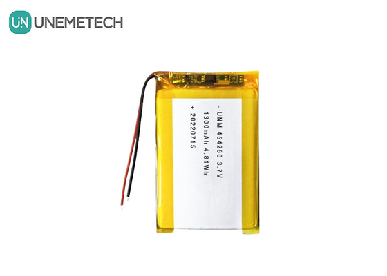 Lithium Ion Polymer Battery Cell 3.7V 1300mAh 454260 for Soalr Systems