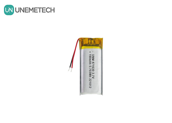 CE Certified LiPo Battery 471630 3.7V 190mAh Li-polymer Battery for Portable Electronics