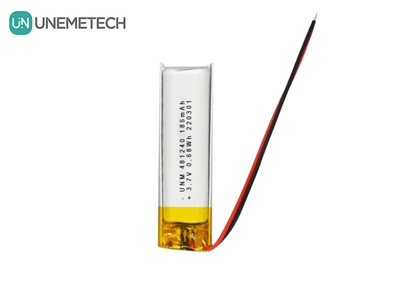 3.7V 185mAh 481240 Lithium Ion And Lithium Polymer Battery For Car DVRs