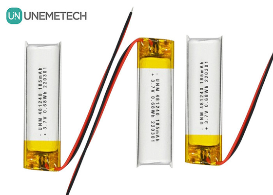 3.7V 185mAh 481240 Lithium Ion And Lithium Polymer Battery For Car DVRs