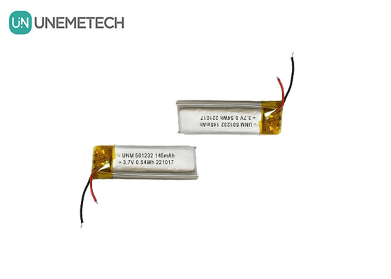 3.7V 145mAh 501232 Compact Design Lithium Polymer Battery For Bubble Machine