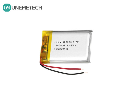 Li Polymer Battery Pack 502535 400mAh 3.7V battery for Electronic Appliances