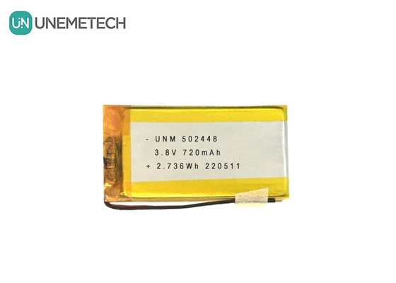 3.8V 720mAh LiPo High Voltage Battery LiHV 502448 for Bluetooth Headphone