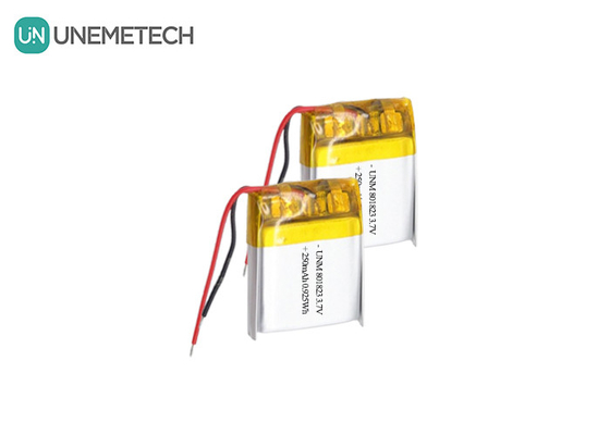 3.7V 250mAh 801823 High Energy Density Lipo Battery For Pocket Calculators