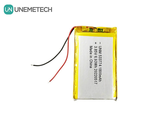 High Voltage LiPo Battery 3.85V 1800mAh 533774 Rechargeable Battery For Small Robots