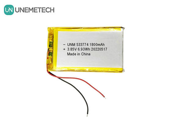 High Voltage LiPo Battery 3.85V 1800mAh 533774 Rechargeable Battery For Small Robots