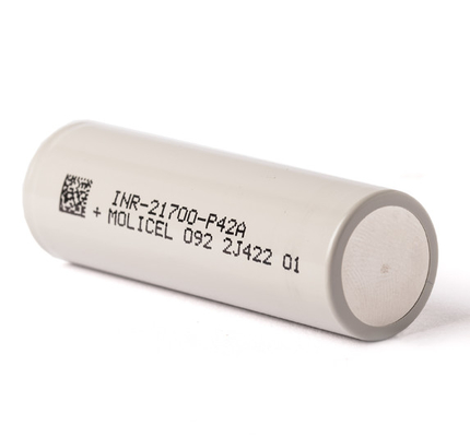 Molicel 21700 P42A 4200mAh 45A Battery INR-21700-P42A Flat Top Battery