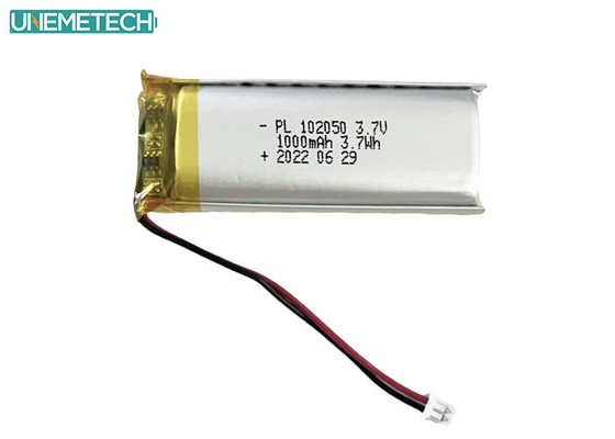 1000mAh Lipo Battery 102050 Lithium Ion Polymer Battery for Beauty Products