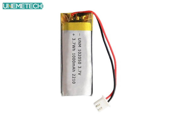 Lipo Battery Pack 102050 3.7V 1000mAh Lithium Polymer Battery with IEC62133 Approved