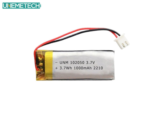 Lipo Battery Pack 102050 3.7V 1000mAh Lithium Polymer Battery with IEC62133 Approved