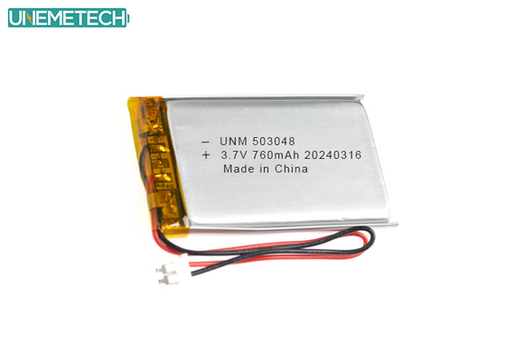 3.7 V 760mAh Lithium Polymer Battery 503048 with CE Approved for Smart Electronics