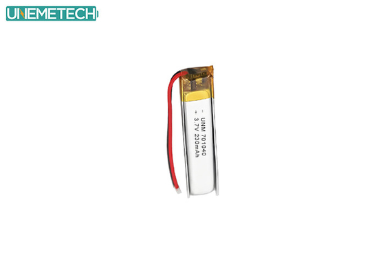 Bluetooth Earphone Lipo Battery 701040 3.7 V 230mAh with CE and IEC62133 Approved