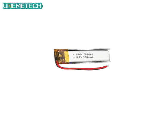 Bluetooth Earphone Lipo Battery 701040 3.7 V 230mAh with CE and IEC62133 Approved