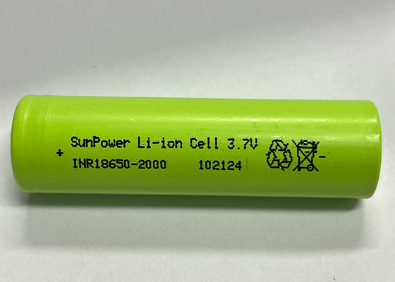 SunPower 18650 2000mAh 20A Rechargeable Lithium Ion Battery Cell 3.7V Li-ion Batteries For Electric Tool