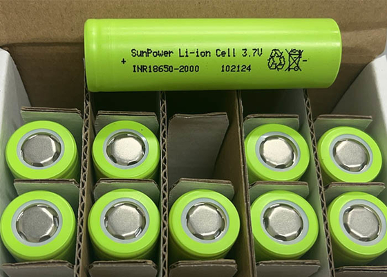 SunPower 18650 2000mAh 20A Rechargeable Lithium Ion Battery Cell 3.7V Li-ion Batteries For Electric Tool
