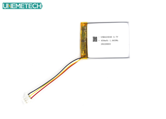 Quality 3.7V 450mAh Rechargeable Lithium Ion Polymer Battery 423040 for 3C Digital Products factory