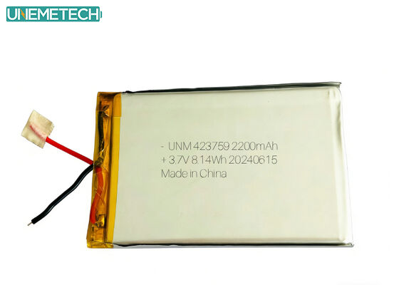 Quality Power Bank Battery Custom Lithium Polymer Battery 425379 3.7V 2200mAh With 3M Adhesive Tape factory