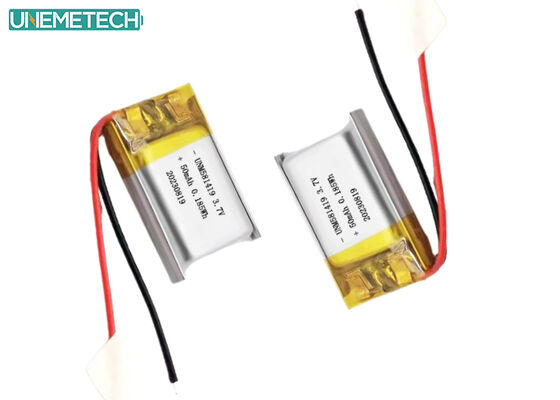 Quality Ultra Small 3.7v 50mah Lipo Battery 15C High Discharge Rate Lithium Ion Battery 581419 factory